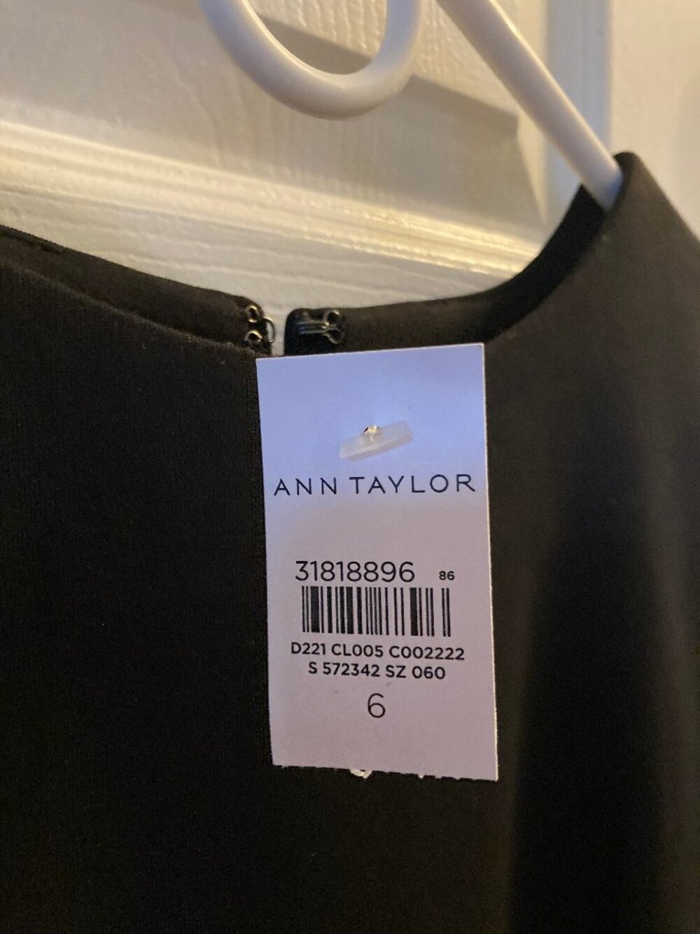 Ann Taylor The Midi Flare Dress in Double Knit (new with tag) black 6 - Picture 4 of 5